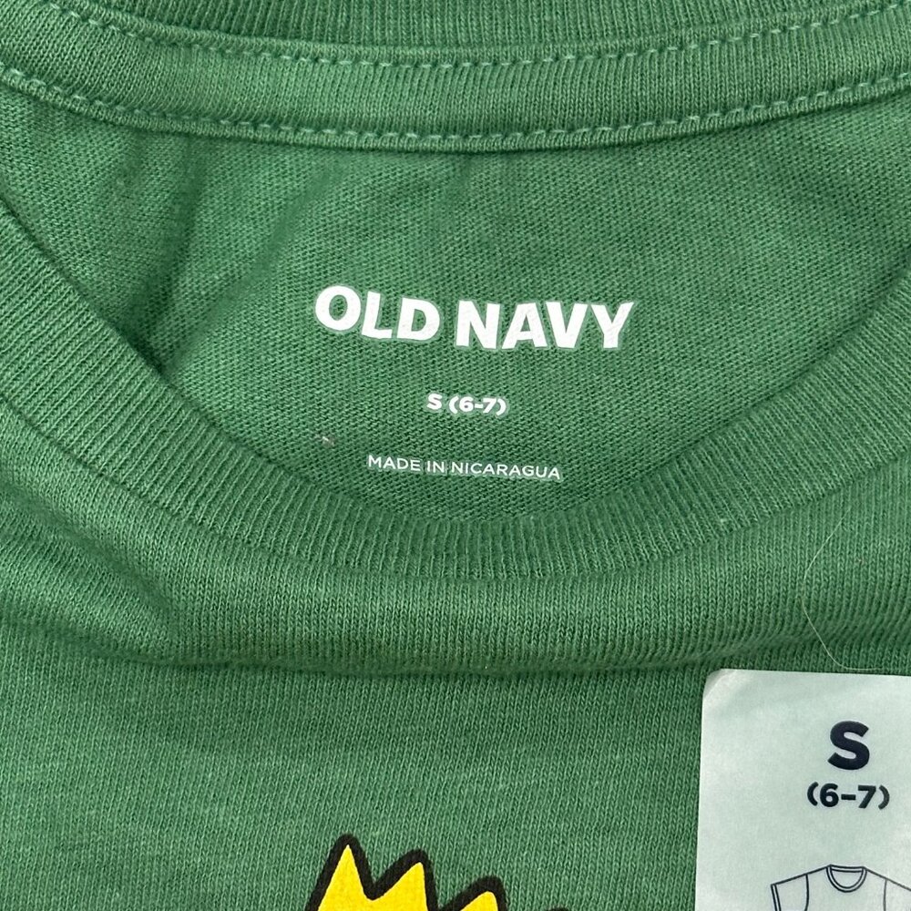 NWT Green Bart Simpson Christmas Holiday Graphic T-Shirt, Size S (6-7) - Picture 2 of 3
